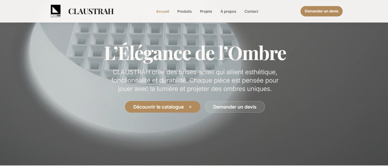 Claustrah — site vitrine