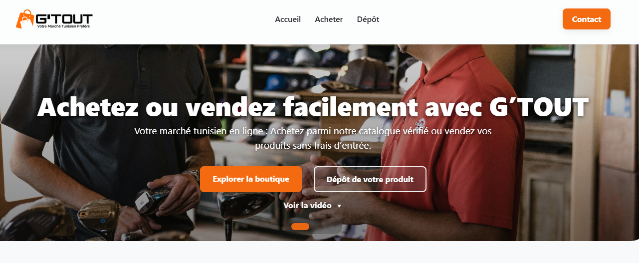 G’Tout — plateforme marketplace