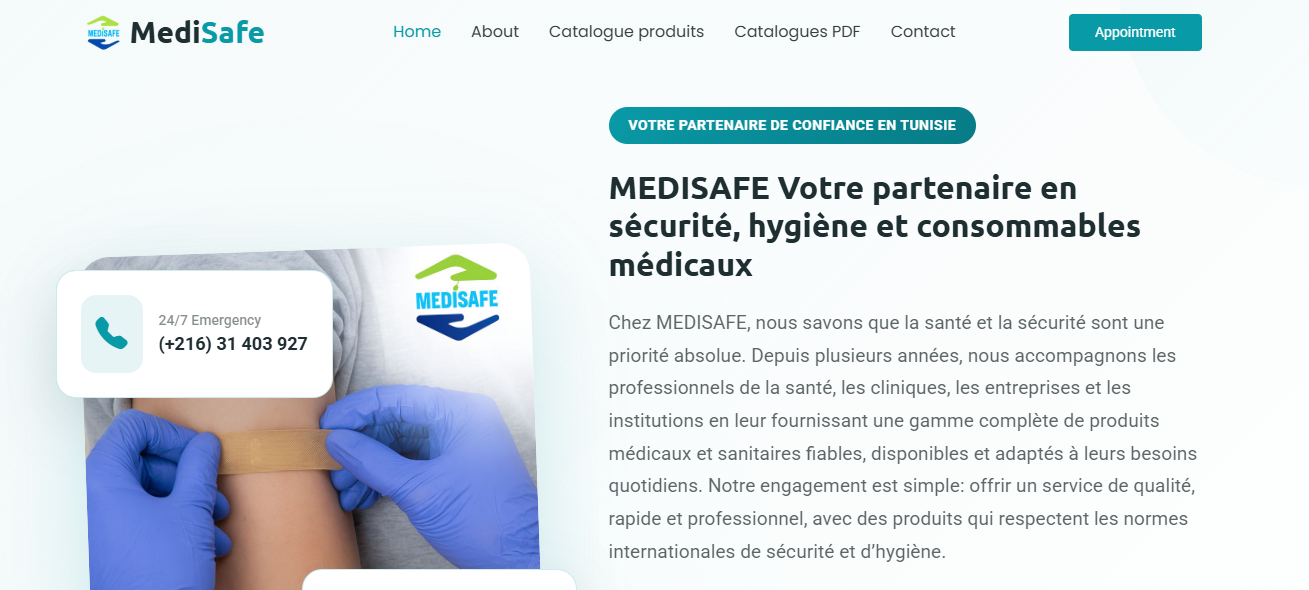 MediSafe — site B2B